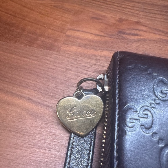 Gucci Long Wallet GG Interlocking Leather Chocolate Brown - Picture 3 of 9